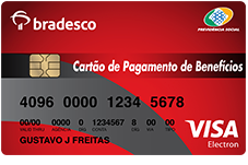 Cartão Bradesco de Pagamento de Benefícios INSS Visa