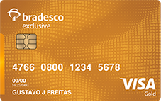 Bradesco Exclusive Visa Gold – Função Crédito