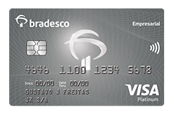 Cartão de Crédito Bradesco Empresarial Visa Platinum
