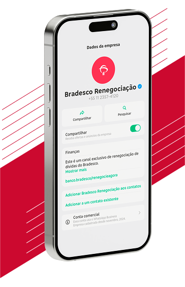 Número Bradesco Renegociação