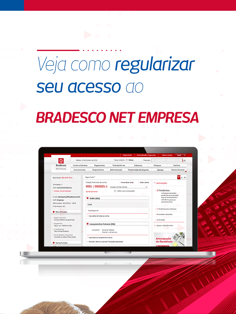 Veja como regularizar seu acesso ao Bradesco Net Empresa